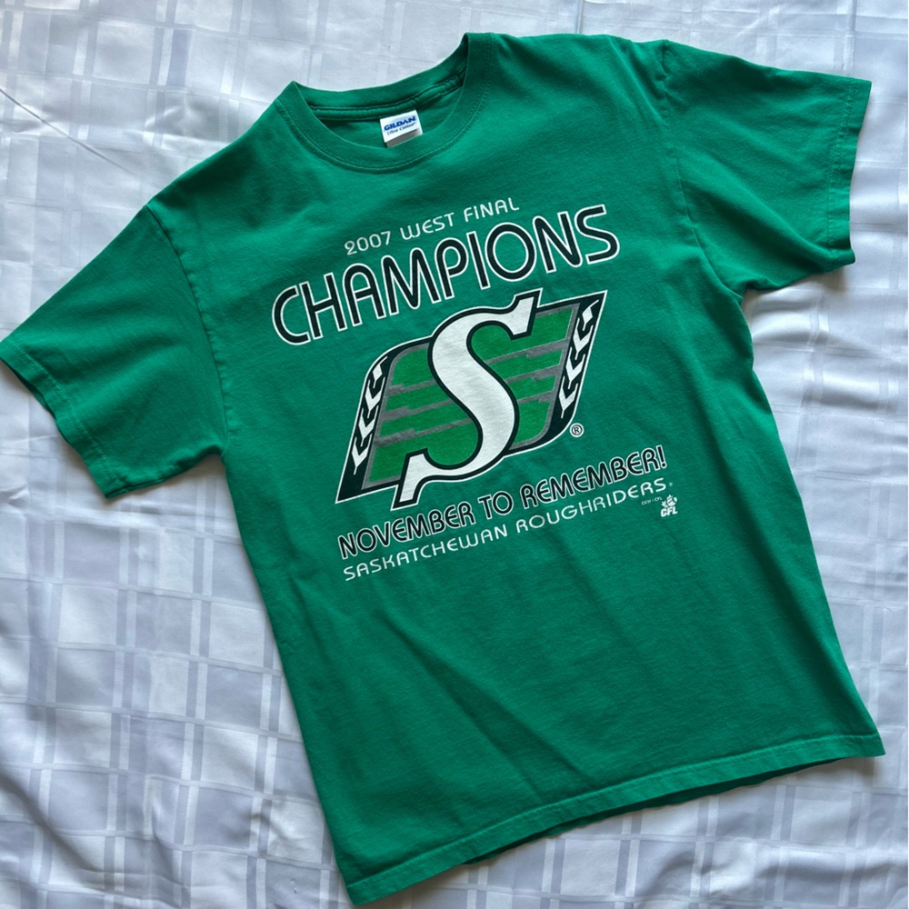 Gildan Saskatchewan Roughriders 2007 Western Finals Champions T-Shirt